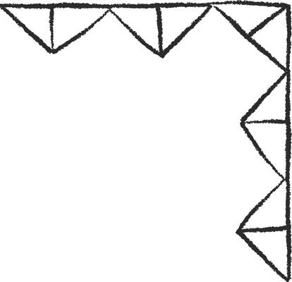 Geometric Hand-Drawn Corner