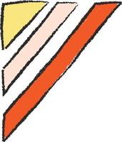 Abstract Geometric Triangular Corner vector