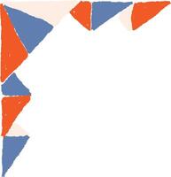 Abstract Triangle Corner Doodle vector