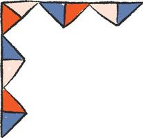 Geometric Triangle Border Corner vector