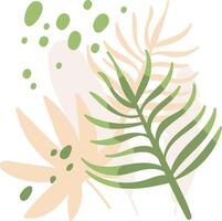 Abstract Botanical Leaf vector