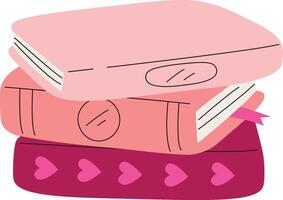 Stack of Decorative Books vector