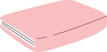 Closed Notebook with Soft Cover vector
