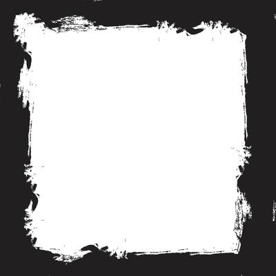 Grunge Brush Stroke Retro Frame