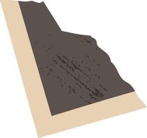 Torn Paper Corner with Texture vector