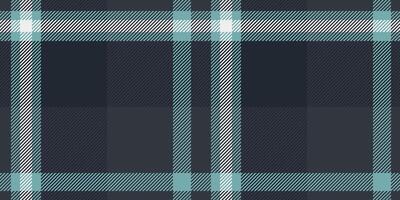 Seamless tartan plaid pattern in grey turquoise and white diagonal stripes flat illustration vector