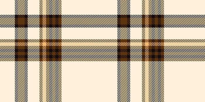 un eterno tartán tartán modelo presentando Rico marrón y beige tonos con negrita superposición líneas y cuadrícula, creando un sofisticado geométrico diseño adecuado para textiles o decorativo proyectos vector