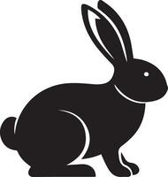 Silhouette of a rabbit, perfect for spring design. vector