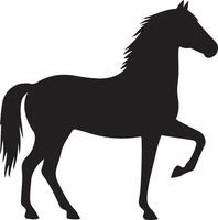 Simple Silhouette of a Horse in Profile vector