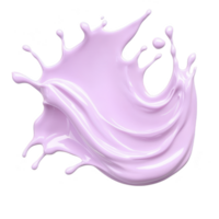 A splash of pastel pink liquid creates dynamic and artistic shape against transparency background, evoking sense of creativity and fluidity png