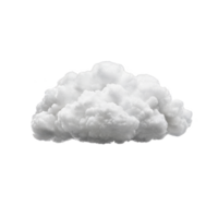 A fluffy white cloud isolated on transparent background, showcasing its soft and billowy texture. cloud appears light and airy, evoking sense of calm and tranquility png
