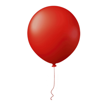 un vibrante rojo globo flotadores en contra llanura fondo, sus lustroso superficie reflejando ligero. globo es redondo y atado con Delgado cadena, creando alegre y festivo atmósfera png