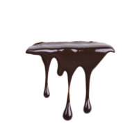 A Rich, glossy chocolate syrup drips smoothly, creating tempting and indulgent visual. luscious texture and deep brown color evoke sense of sweetness and luxury png
