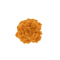 A vibrant orange smoke cloud forms dynamic, swirling shape against plain background, creating striking visual effect. vivid color and intricate patterns evoke sense of energy and movement png