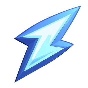 un' Questo Caratteristiche stilizzato blu fulmine bullone con lucido finire, simboleggiante energia e velocità. design è dinamico e moderno, spesso Usato nel contesti relazionato per energia o elettricità png