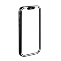 A sleek, modern smartphone case with minimalist design, featuring durable frame and precise cutouts for buttons and ports. case offers protection while maintaining style png