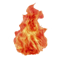 vibrant, dynamic flame with swirling patterns of red, orange, and yellow, isolated on transparent background, conveying energy and warmth png