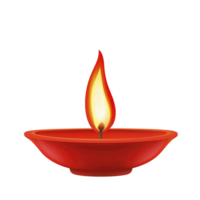 red clay oil lamp with bright flame symbolizes warmth and celebration, often used in cultural and religious festivals for decoration and ambiance png