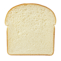 single slice of white bread with soft texture and golden crust, perfect for sandwiches or toast. bread even crumb and light color suggest freshness and simplicity png