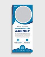 Corporate Roll Up Banner Standee Template Design Layout vector