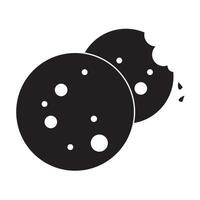 Browser filled cookies icon vector