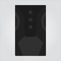 Black Computer Speaker vector