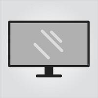 Black Computer Monitor vector