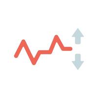 Icon a volatility, isolated against a clean background.. vector