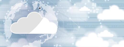 the cloud is the future of business vector