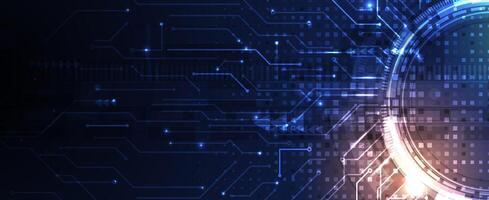 Abstract circuit technology background vector