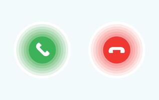 Answer And Close Phone Circle icon vector