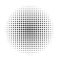 black halftone dots background. modern halftone dot vector