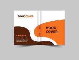 Book Cover Annual Report Template Brown Design Magazine notebook Illustration vector