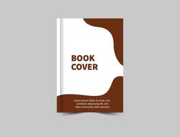 Book Cover Design Template Brown Annual Report Magazine notebook Illustration vector