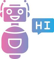 Bot Bold Shape Icon vector