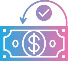 Money Back Guarantee Custom Line Drawing vector