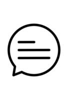Speech bubble icon representing communication vector