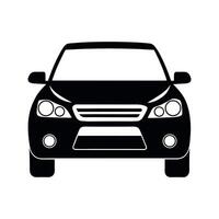 Private car icon front view vector