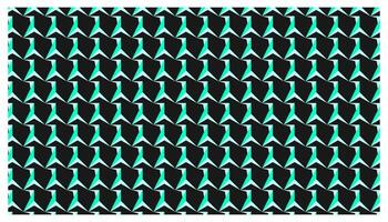 Seamless geometric pattern with glowing turquoise shapes on dark background, combining futuristic style and bold visual contrast, ideal for modern digital designs and tech themes vector