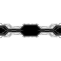 Modern Tech Circuit Board , Black and White Background vector