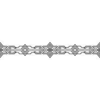 Geometric Border Modern Abstract Line Art on White vector