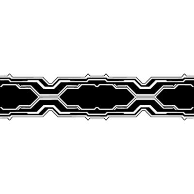 Futuristic Tech Banner , Black White Abstract Element