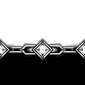 Abstract Metallic Frame With Black and White Background vector