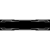 Modern Tech Banner Black and White Geometric vector