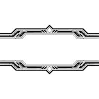 Futuristic Tech Border , Minimalist Geometric Frame, Empty Space for Text vector