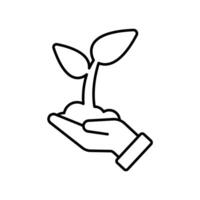 Icon a ecology, isolated against a clean background vector