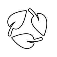 Icon a recyclable isolated against a clean background. vector