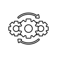 Icon a development, isolated against a clean background.. vector