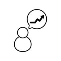 Icon a motivation, isolated against a clean background vector