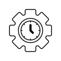 Icon a time management vector